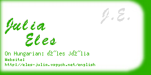 julia eles business card